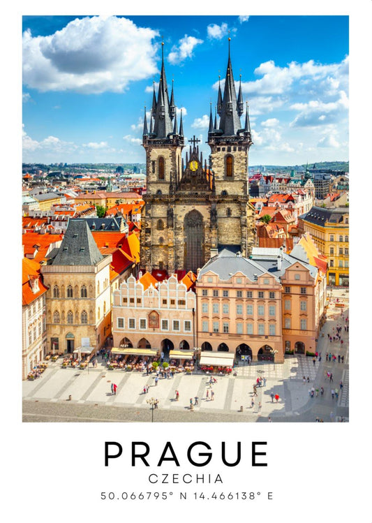 Prague city print