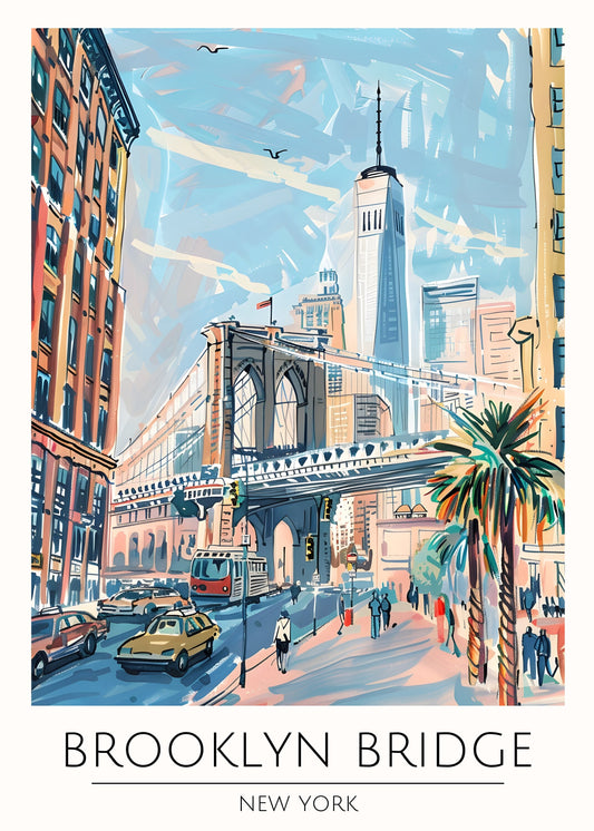 New York City watercolour style print