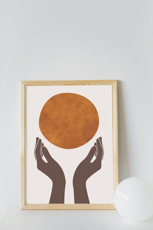 Boho Geometric Wall Art, Living room poster, Minimalist Art, Neutral Wall Decor, Home decor, Birthday gift, Neutral print