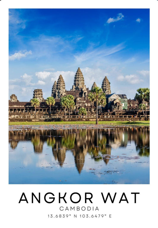Angkor Wat colour travel print