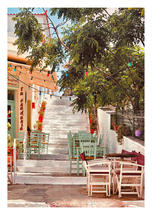Greek taverna print