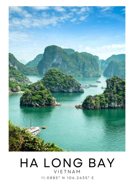Ha Long Bay travel print