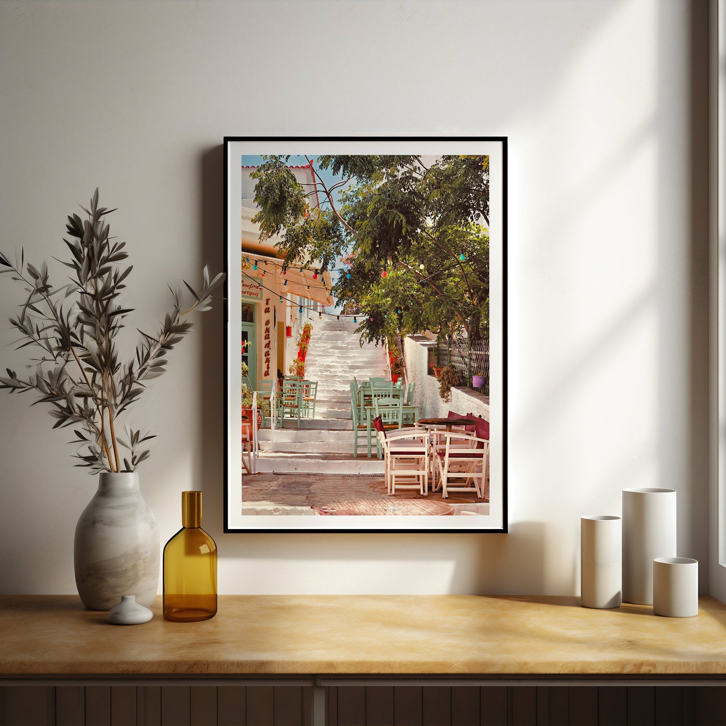 Greek taverna print