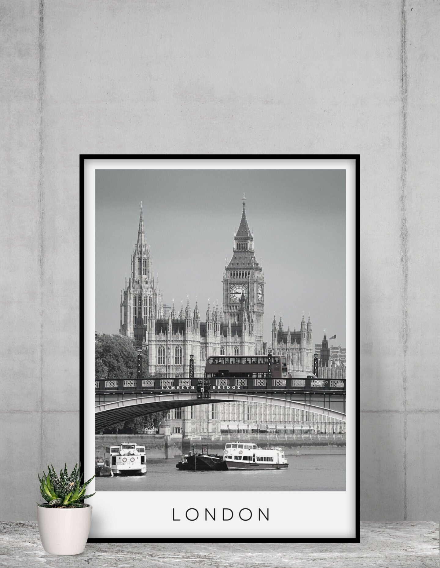 London city print. Westminster poster.