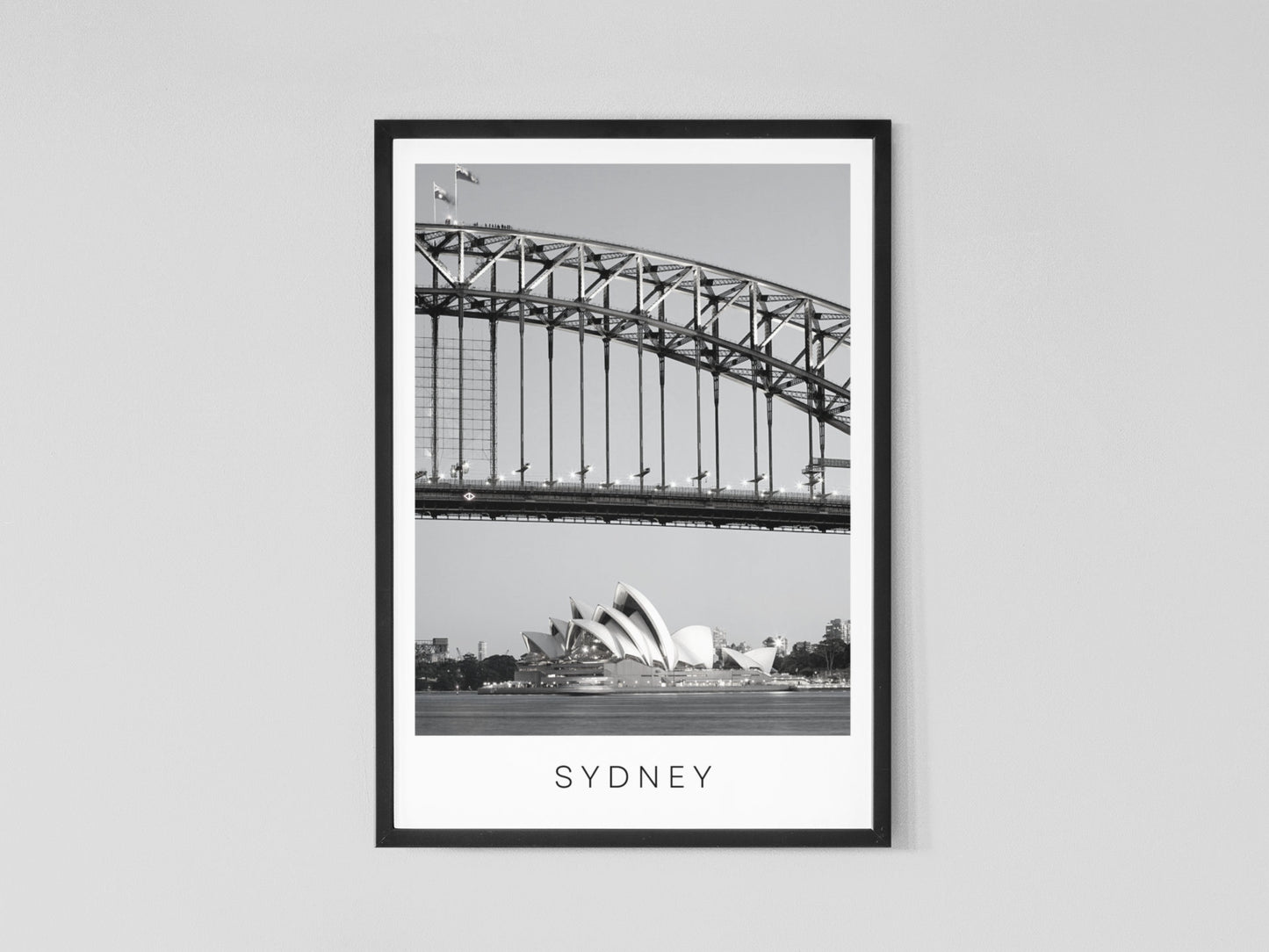 Sydney black and white print