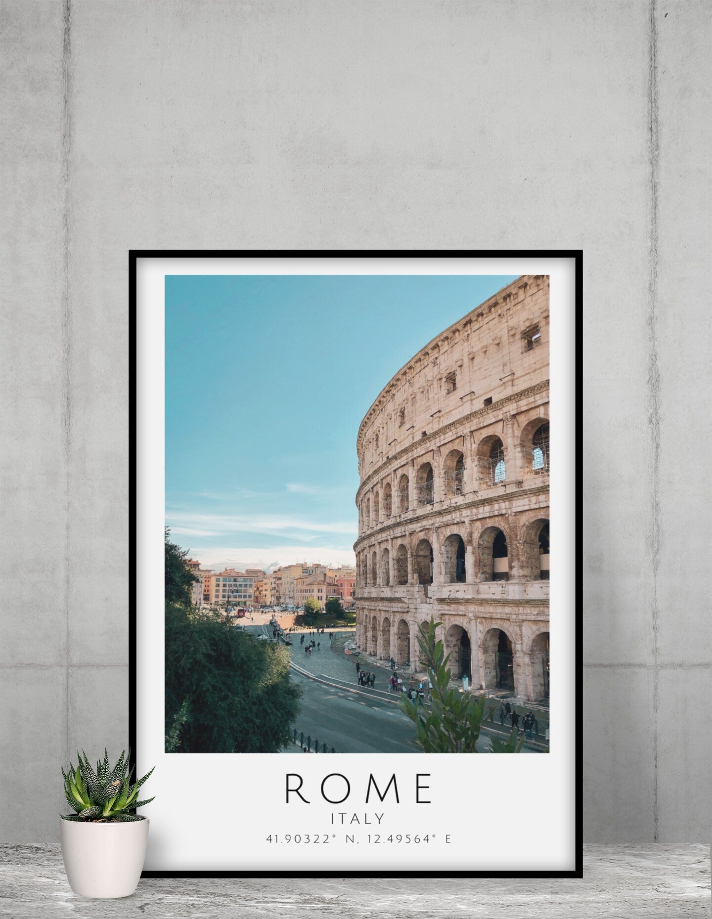Rome colour city print