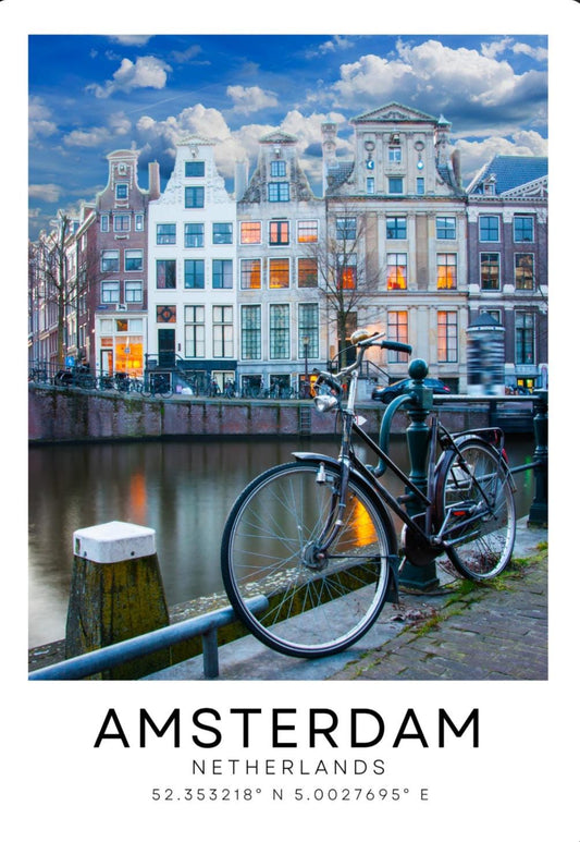 Amsterdam colour city print