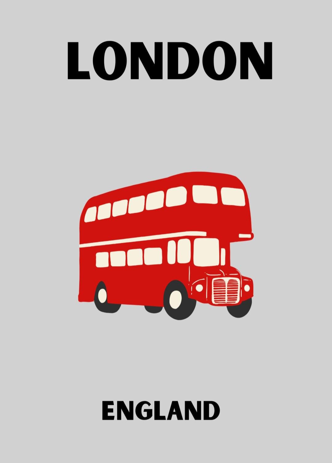 London Pop Art style city print