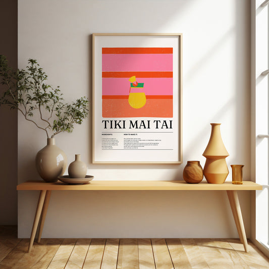 Mai Tai cocktail print