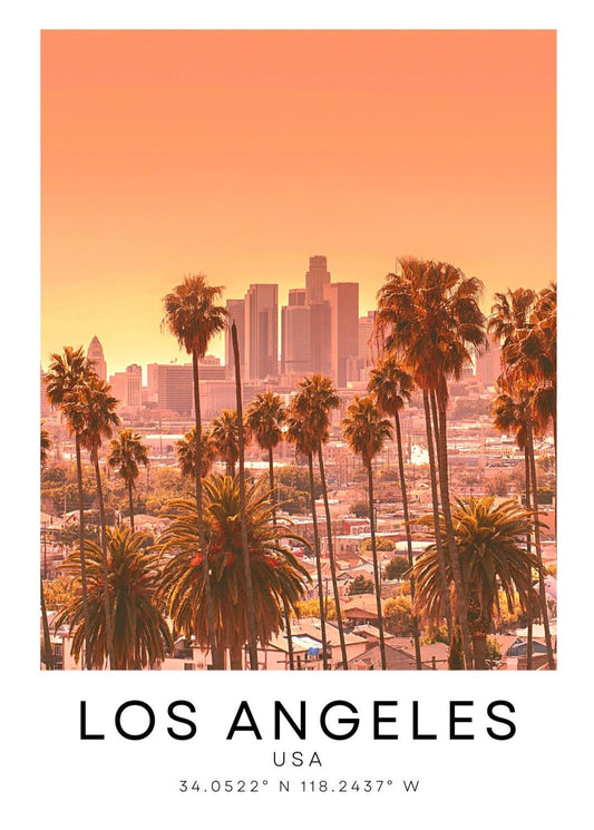 Los Angeles skyline print