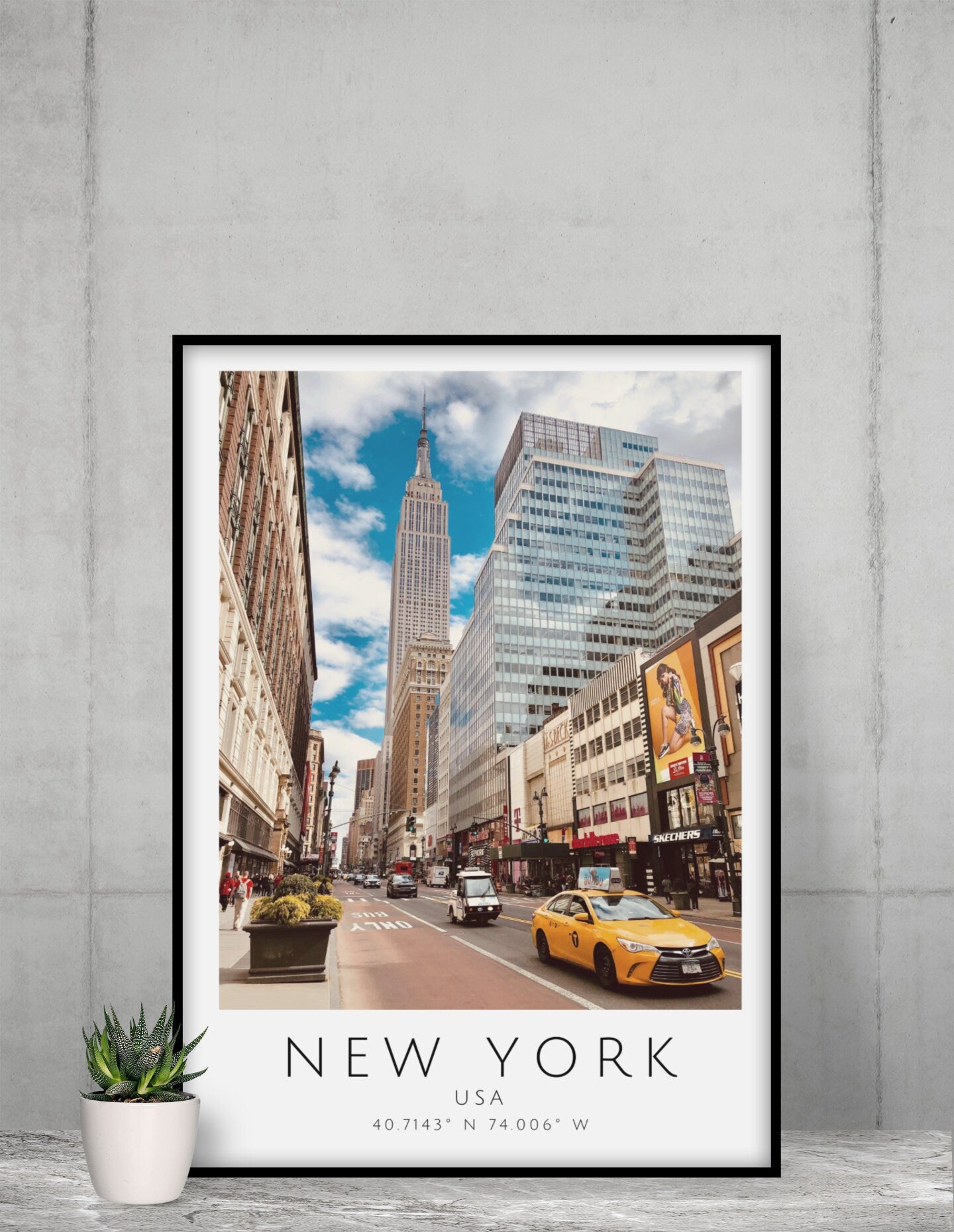 New York City skyscraper print