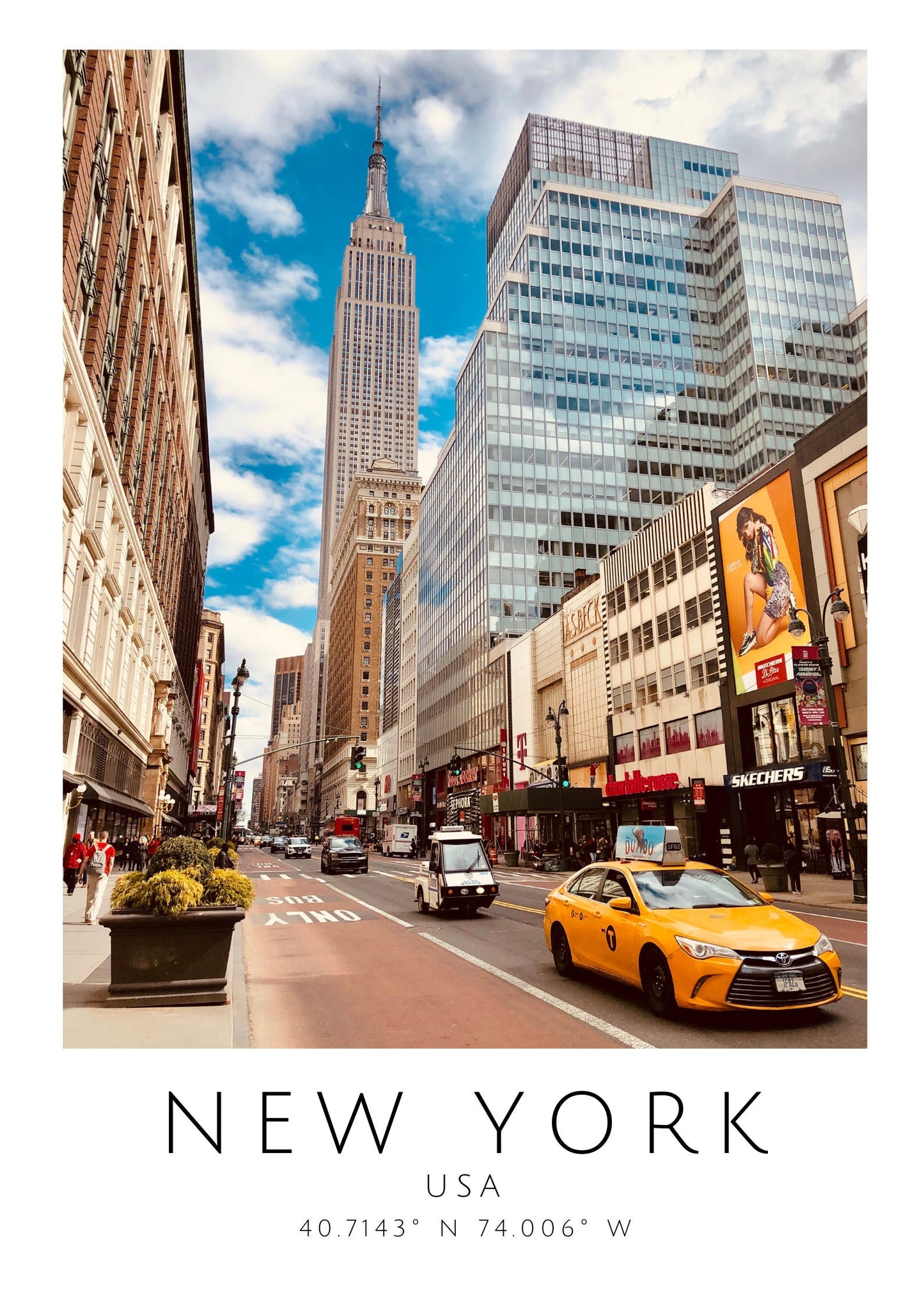 New York City skyscraper print
