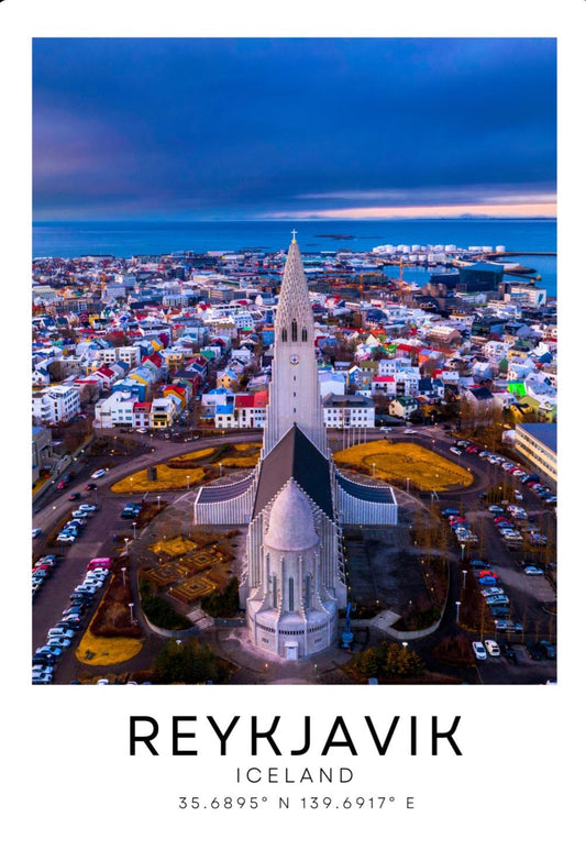 Reykjavik city print