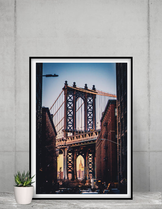 New York Brooklyn Bridge print