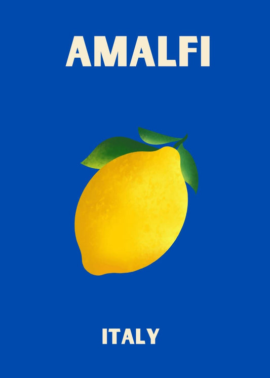 Amalfi Pop Art style travel print