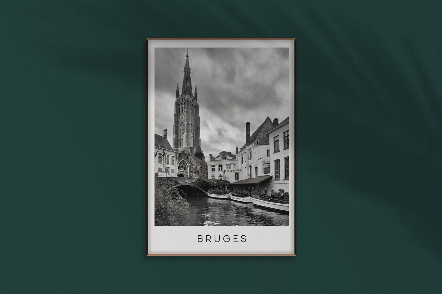 Bruges city print
