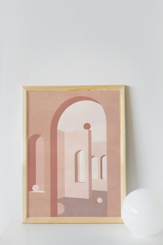 Boho Geometric Wall Art, Living room poster, Minimalist Art, Neutral Wall Decor, Home decor, Birthday gift, Neutral print