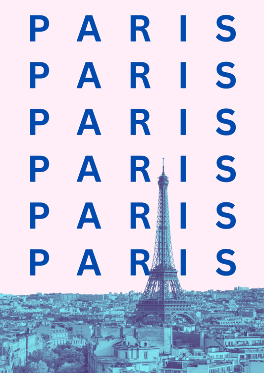 Paris pop art style print