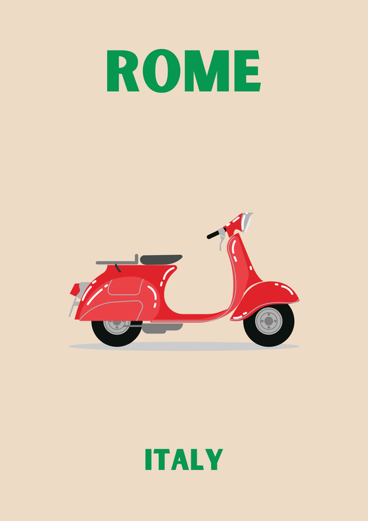 Rome Pop Art style travel print