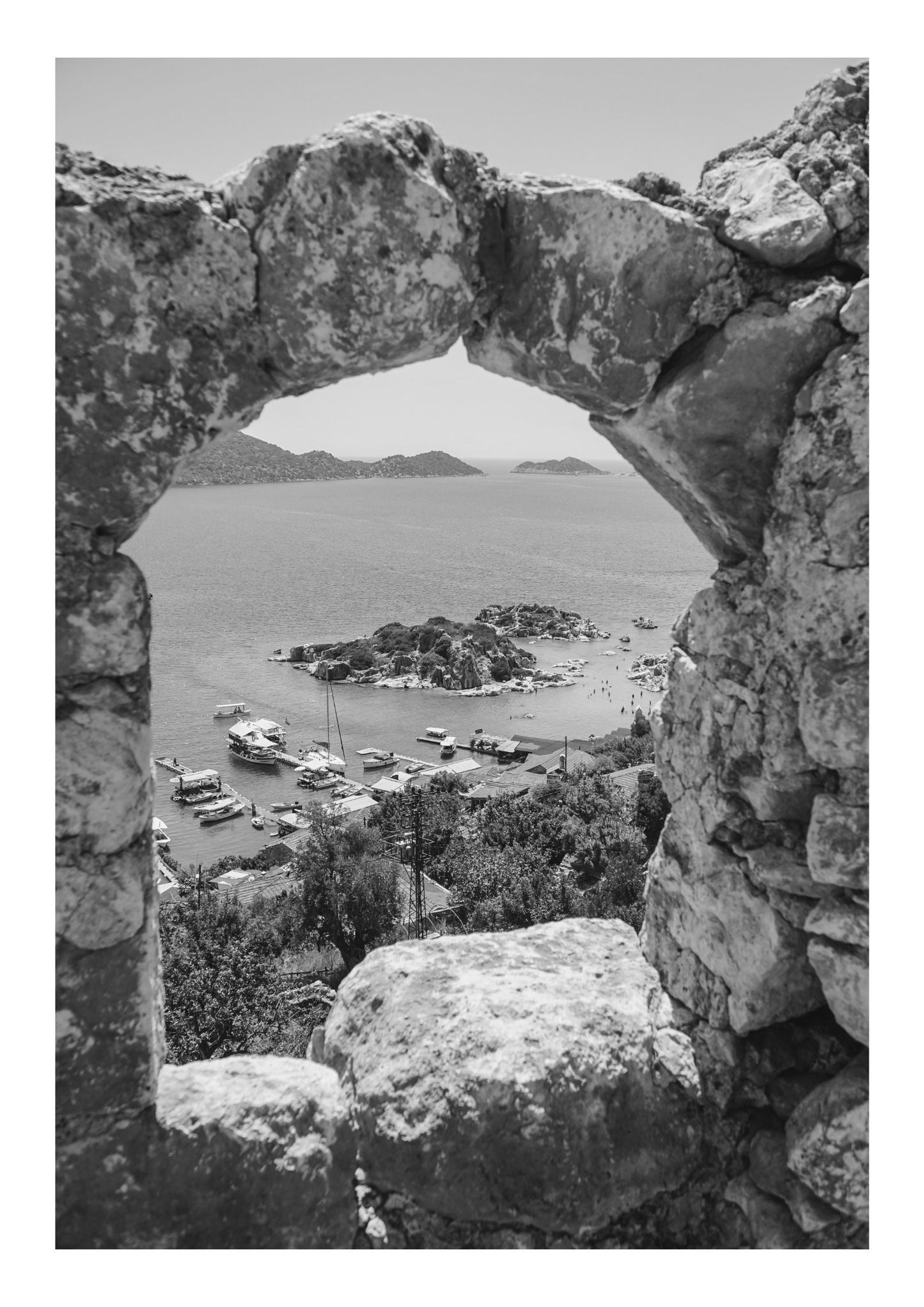 Set of 3 Turkiye Holiday prints, Antalya Bodrum prints, City poster set, Black and White travel posters, Travel prints, Asia, Wall art, Gift