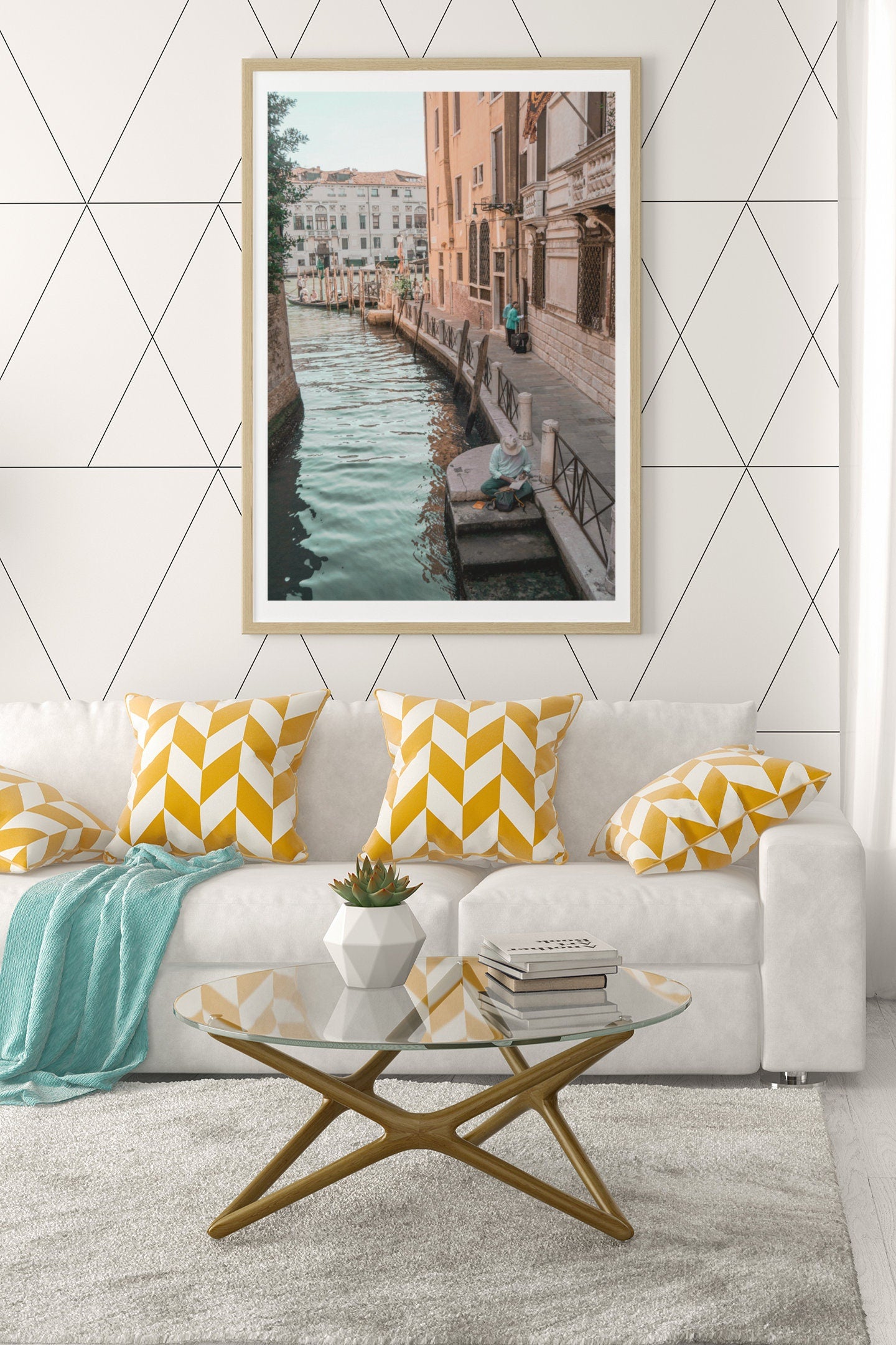Venice print, Venetian canal gondola image, Italy print, City print, Travel print, Italy photograph, Travel poster, Wall art, Home decor