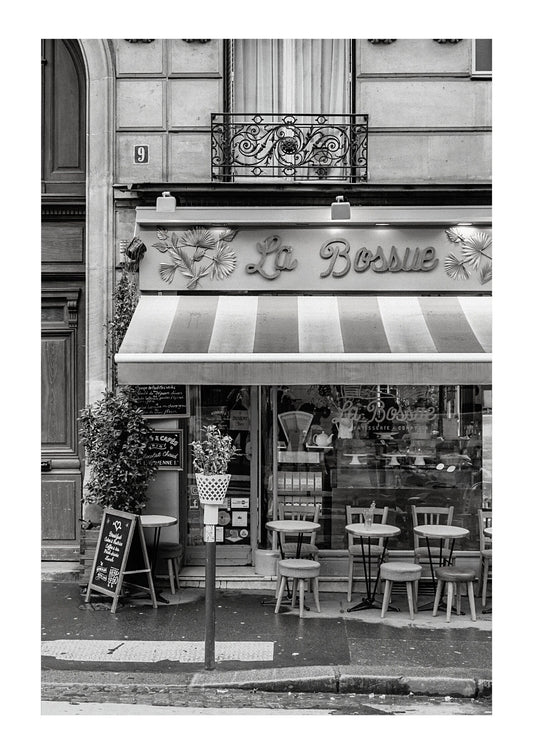 Set of 3 Paris black and white city prints.