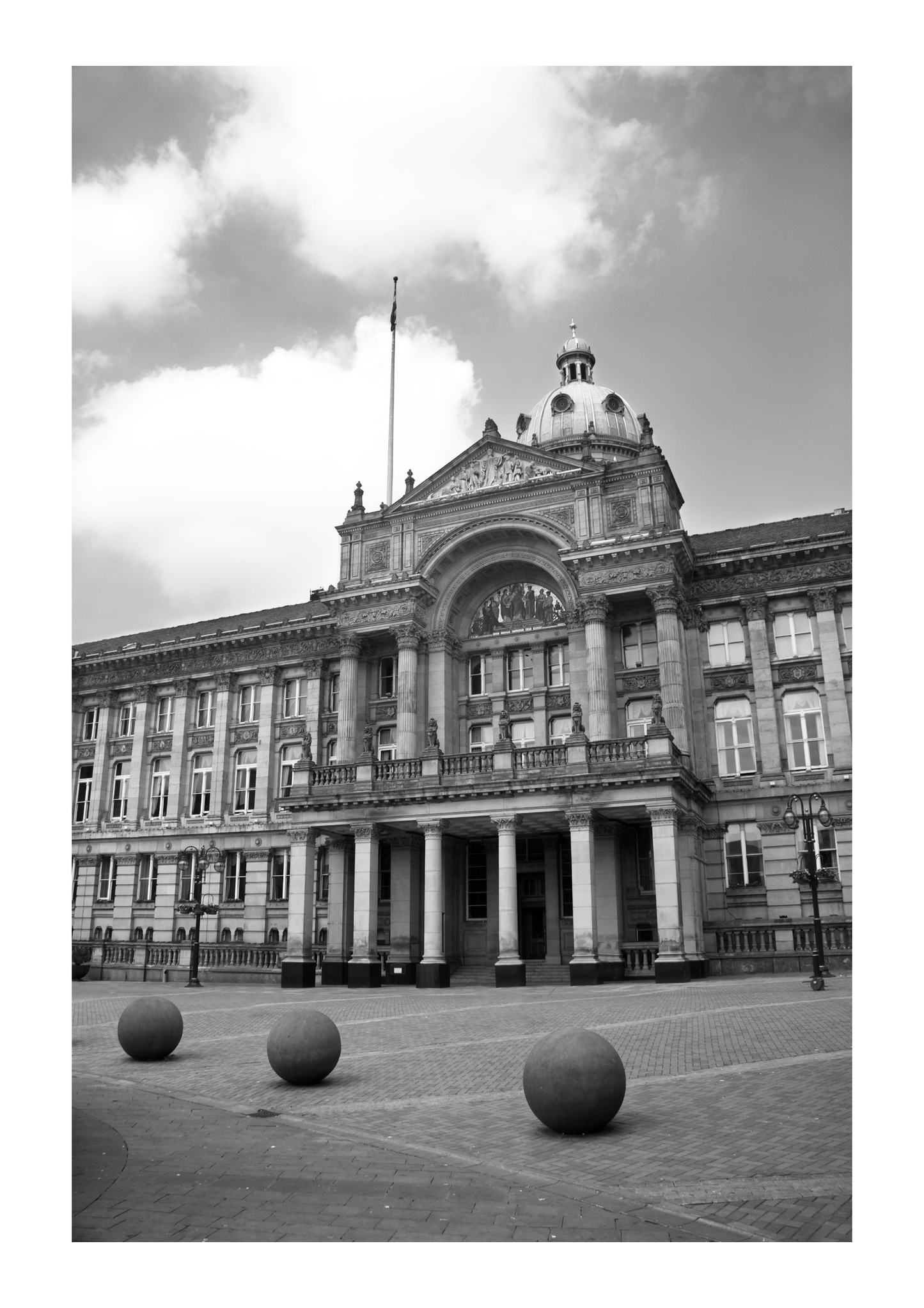 Set of 3 Birmingham black and white city prints