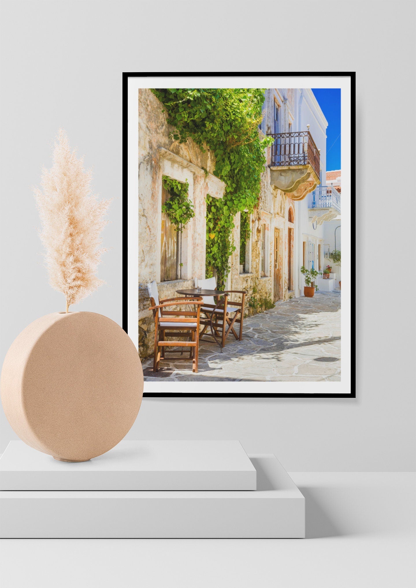 Greek island print