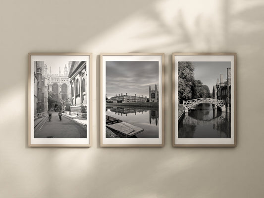 Set of 3 Cambridge city prints