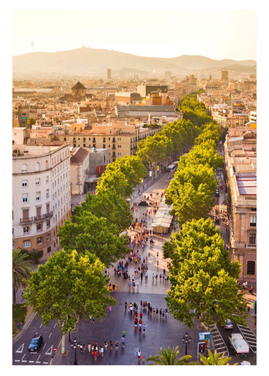 Set of 3 Barcelona city prints