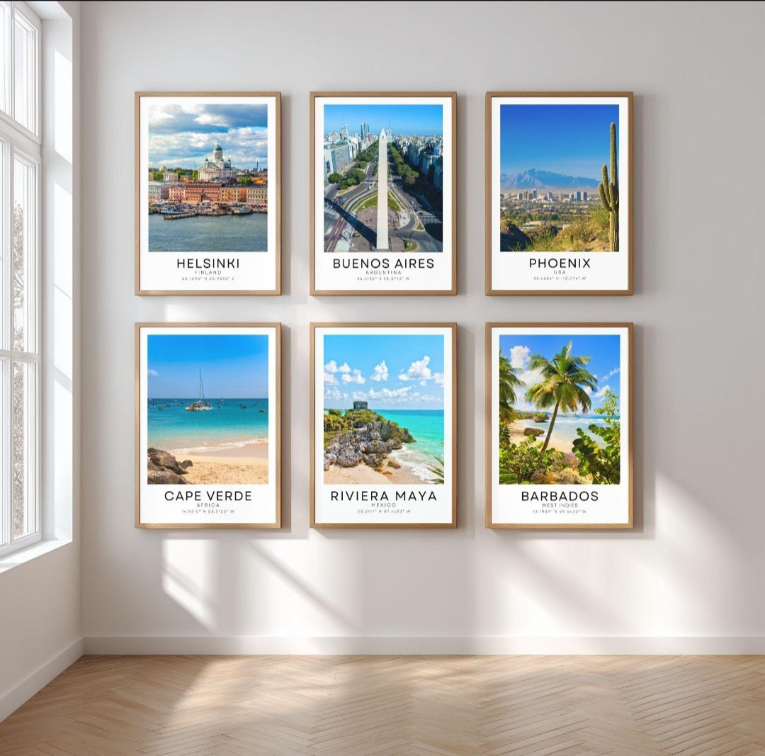 Colour travel posters - Any city!
