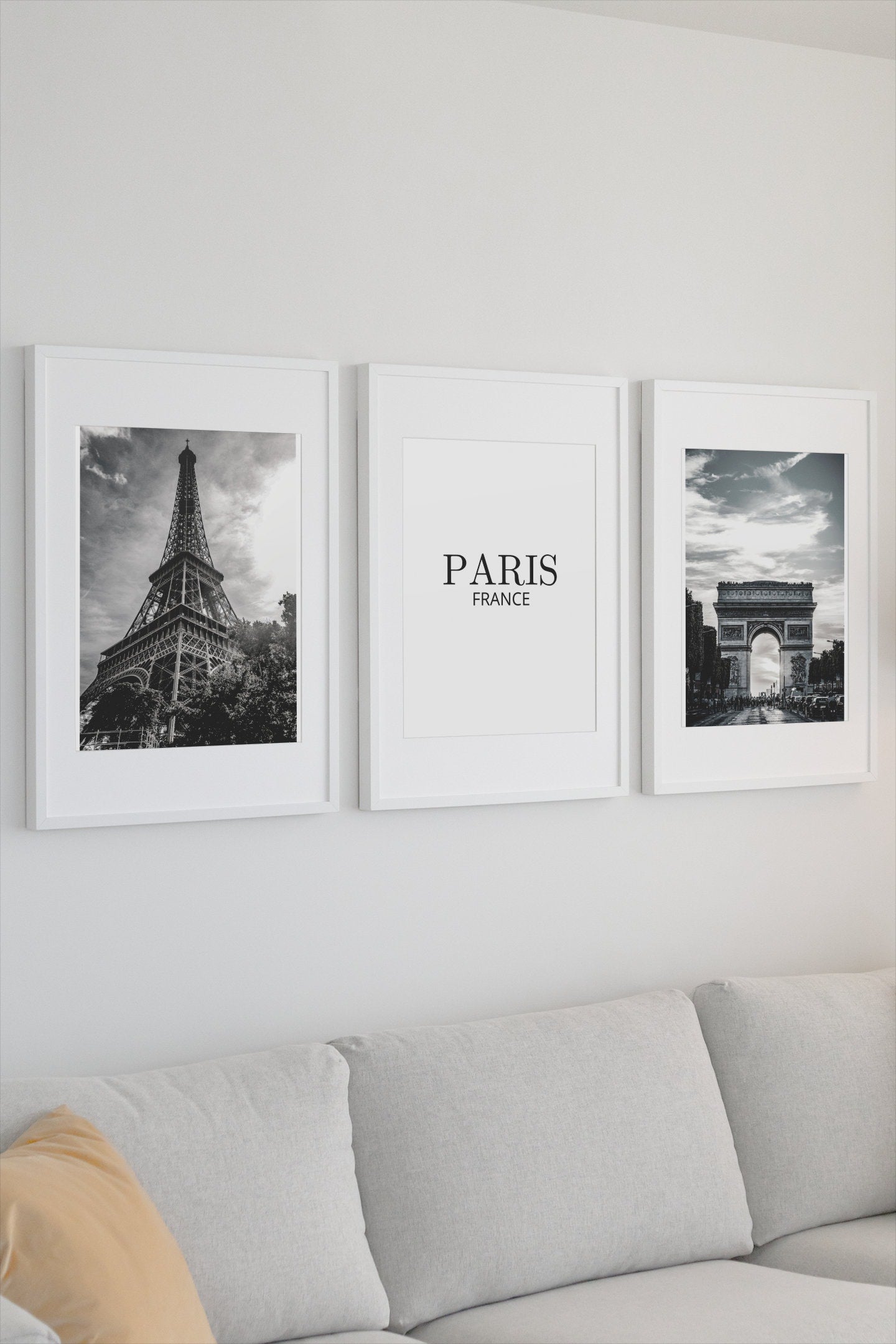 Set of 3 Paris prints, Paris posters, Parisian city prints, Black and white photographs, Travel prints, Bedroom wall art, Home Decor, Gift