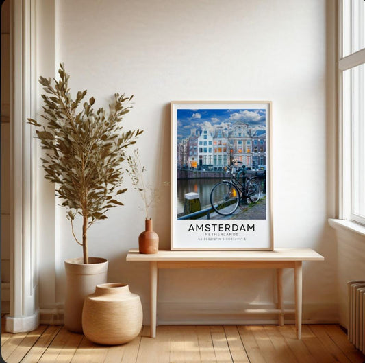 Amsterdam colour city print