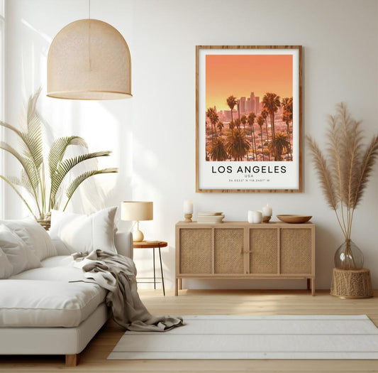 Los Angeles skyline print