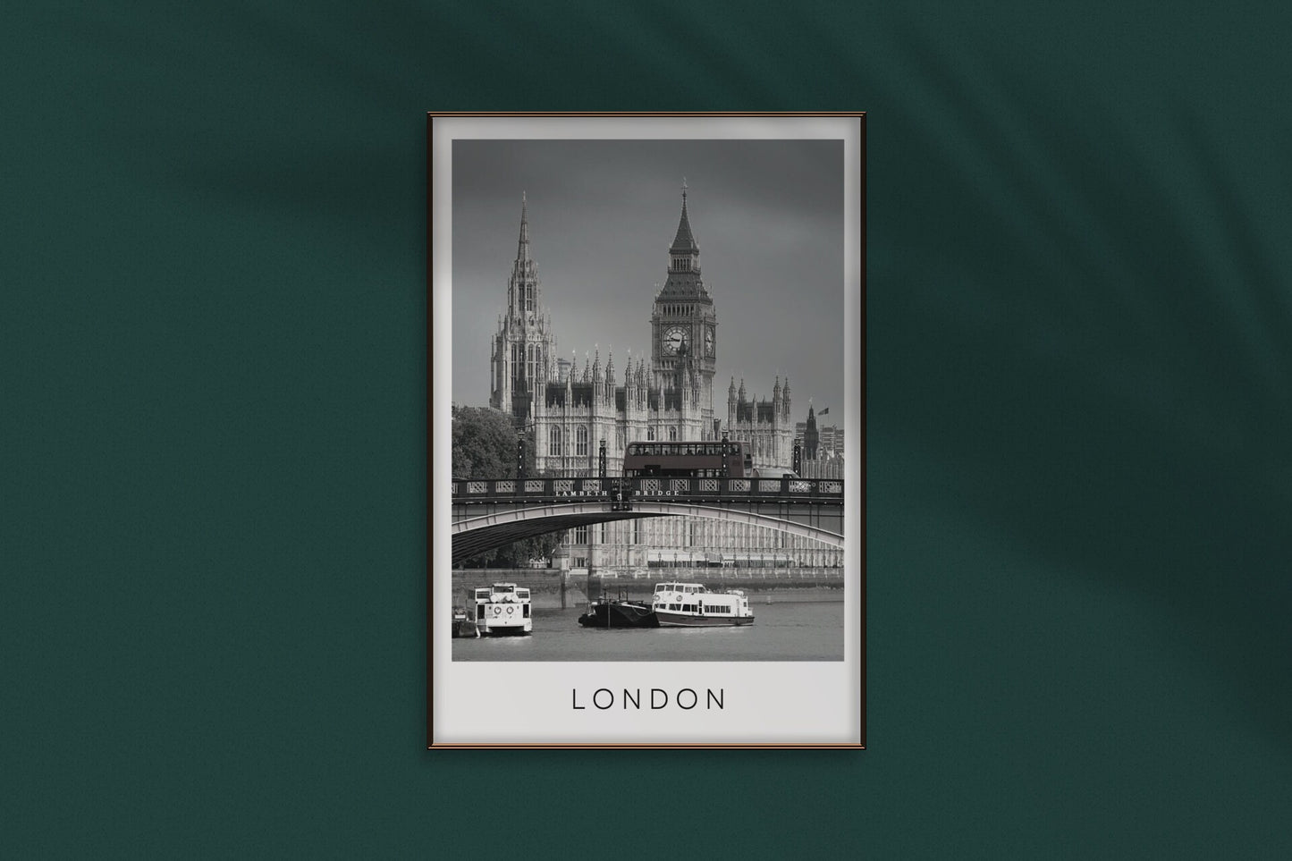 London city print. Westminster poster.