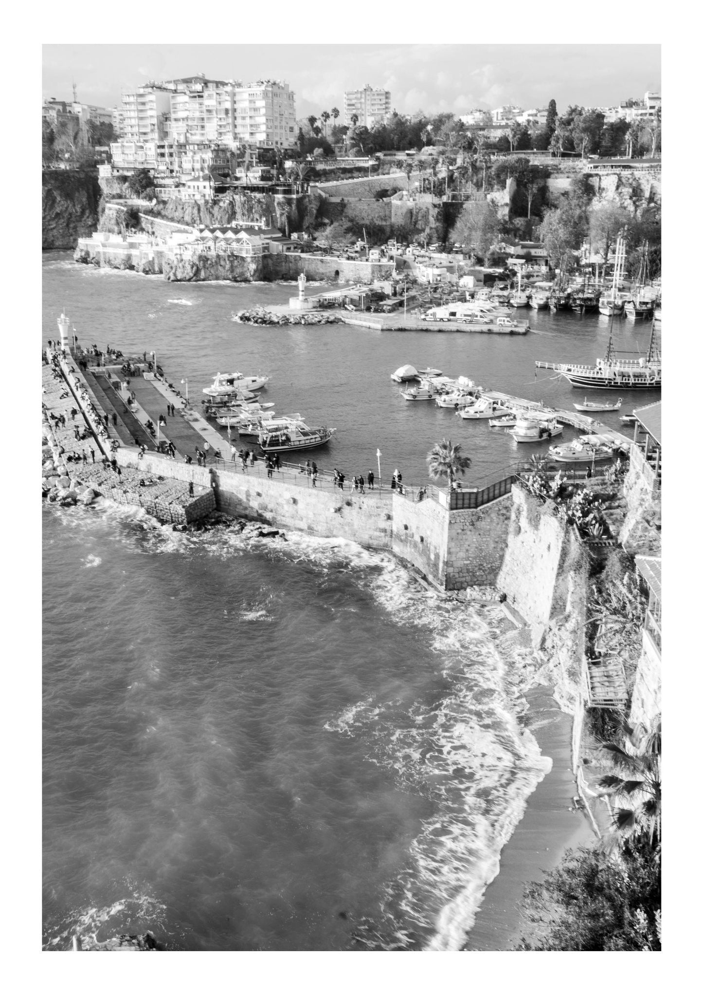 Set of 3 Turkiye Holiday prints, Antalya Bodrum prints, City poster set, Black and White travel posters, Travel prints, Asia, Wall art, Gift