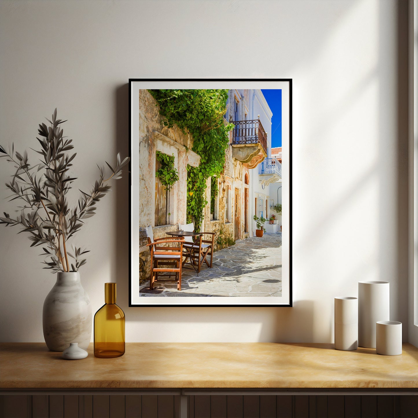 Greek island print
