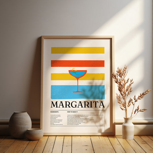 Margarita cocktail print