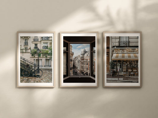 Set of 3 Paris prints, France prints, City prints, Parisien apartment, Colour photographs, Travel posters, Home Decor Wall art, Destination