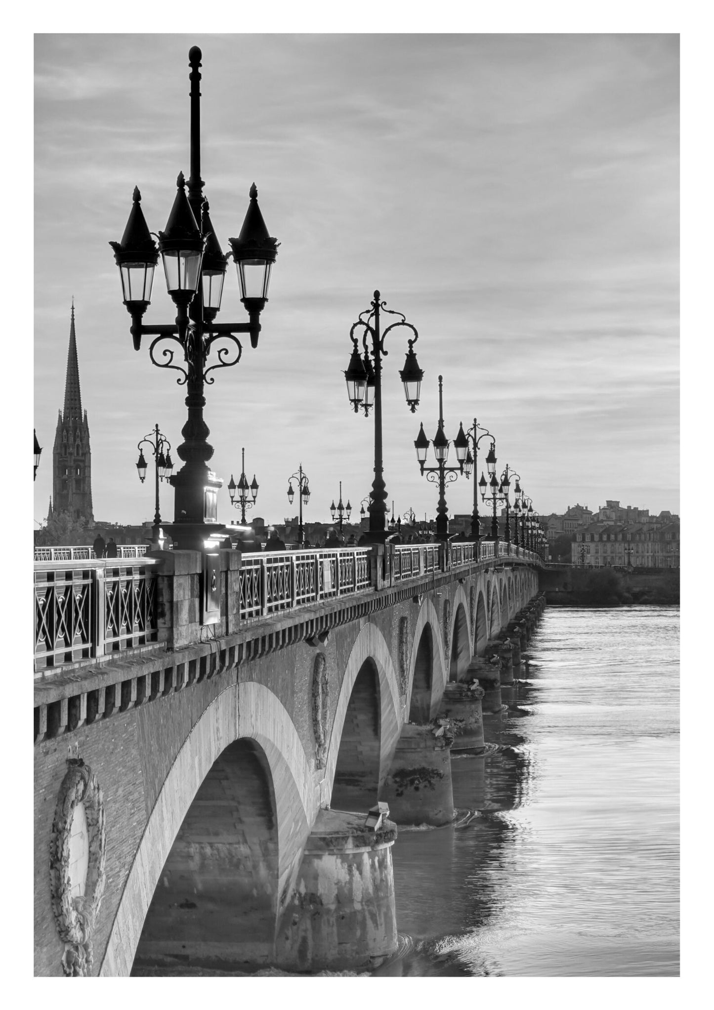 Set of 3 Bordeaux prints, City prints, Black and white France photographs, Home decor, Travel print, Gift, Wall art, French vineyard image