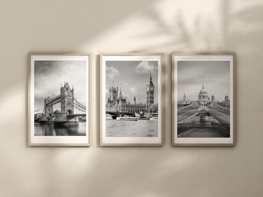 Set of 3 London city prints