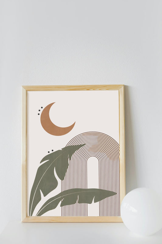 Boho Geometric Wall Art, Living room poster, Minimalist Art,  Neutral Wall Decor, Home decor, Birthday gift, Neutral print