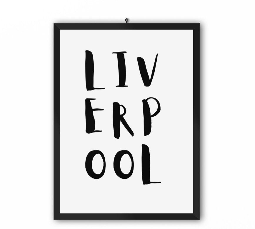 Custom city text poster - Any location name