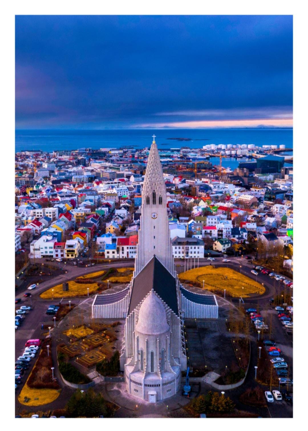 Set of 3 Reykjavik prints, Iceland prints, City prints, Colour travel photos, Travel posters, Hallgrimskirkja art, Blue Lagoon wall art