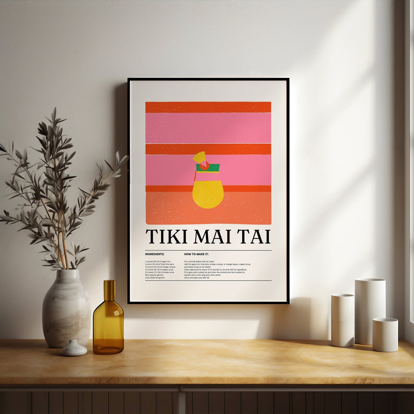 Mai Tai cocktail print