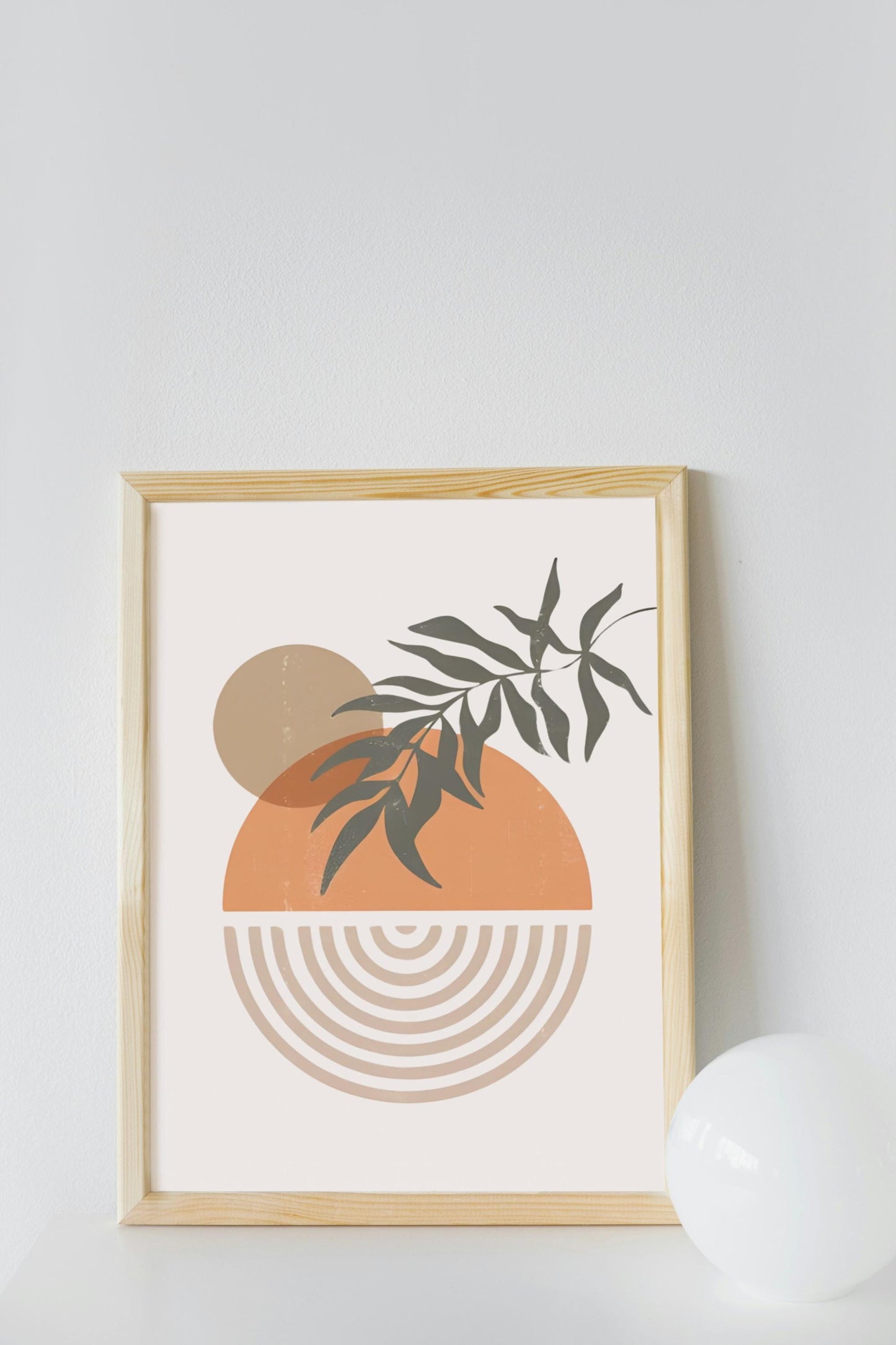 Boho Geometric Wall Art, Living room poster, Minimalist Art,  Neutral Wall Decor, Home decor, Birthday gift, Neutral print