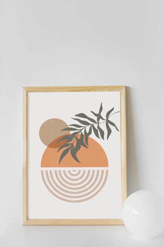 Boho Geometric Wall Art, Living room poster, Minimalist Art,  Neutral Wall Decor, Home decor, Birthday gift, Neutral print
