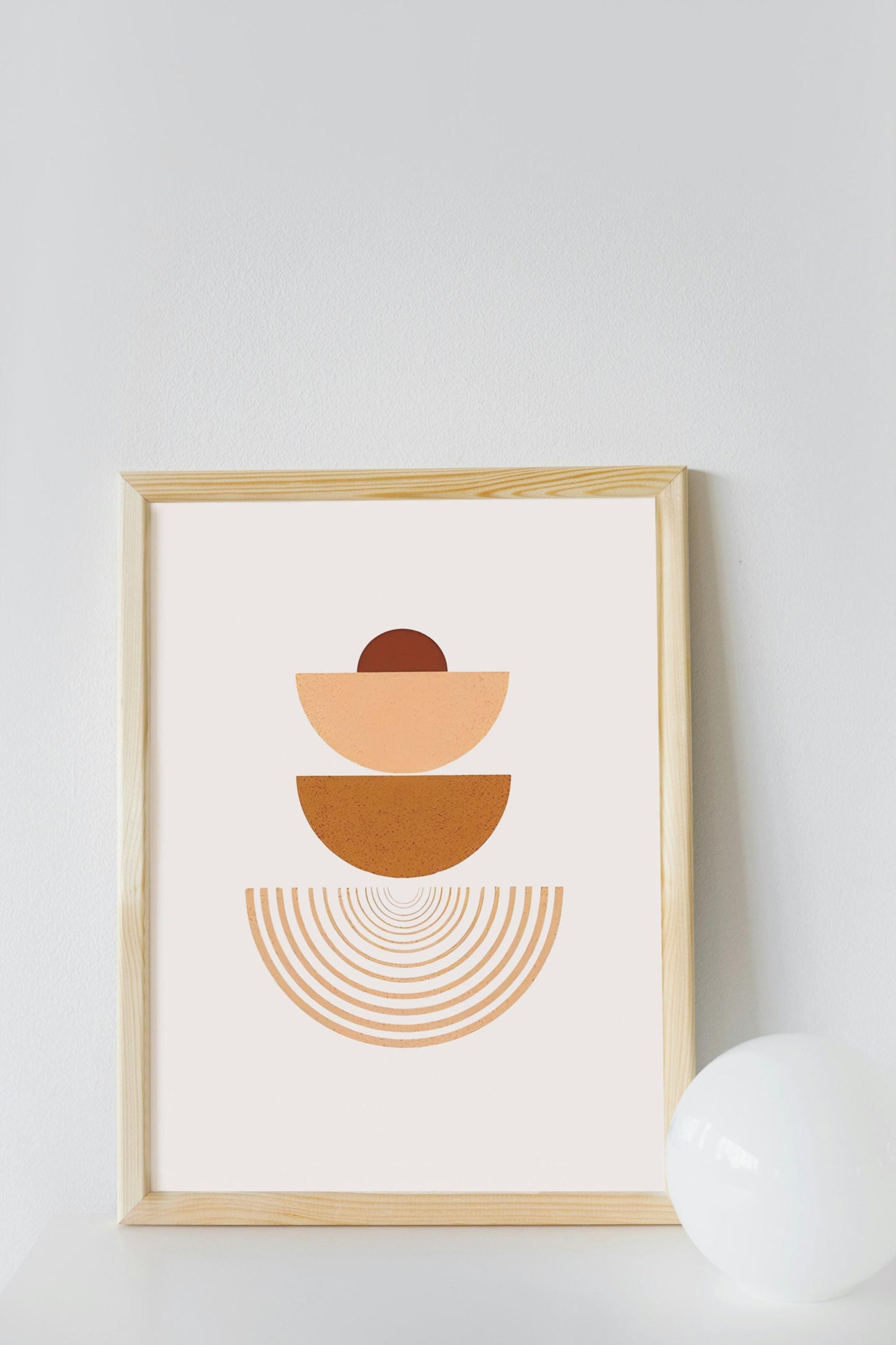 Boho Geometric Wall Art, Living room poster, Minimalist Art,  Neutral Wall Decor, Home decor, Birthday gift, Neutral print