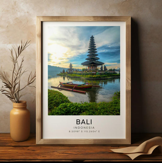 Bali colour travel print