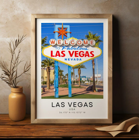 Las Vegas sign print